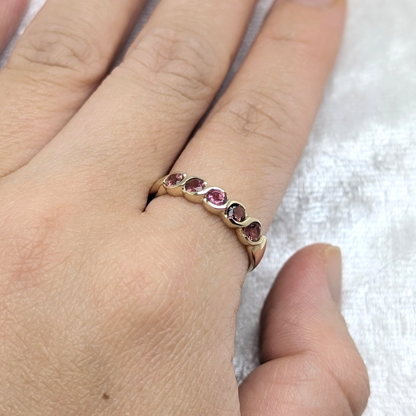 Pink Tourmaline Ring 9ct R5