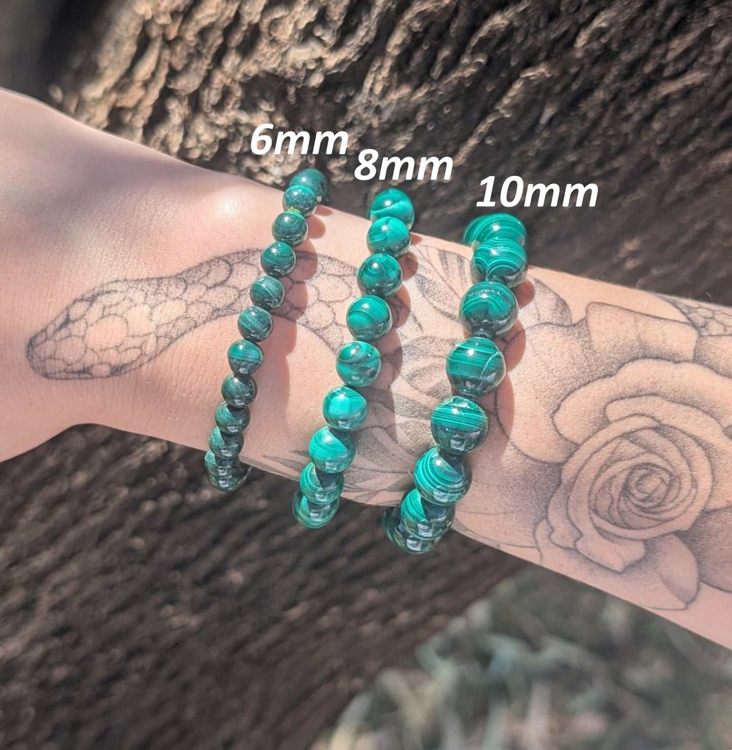 10mm Malachite Bracelet