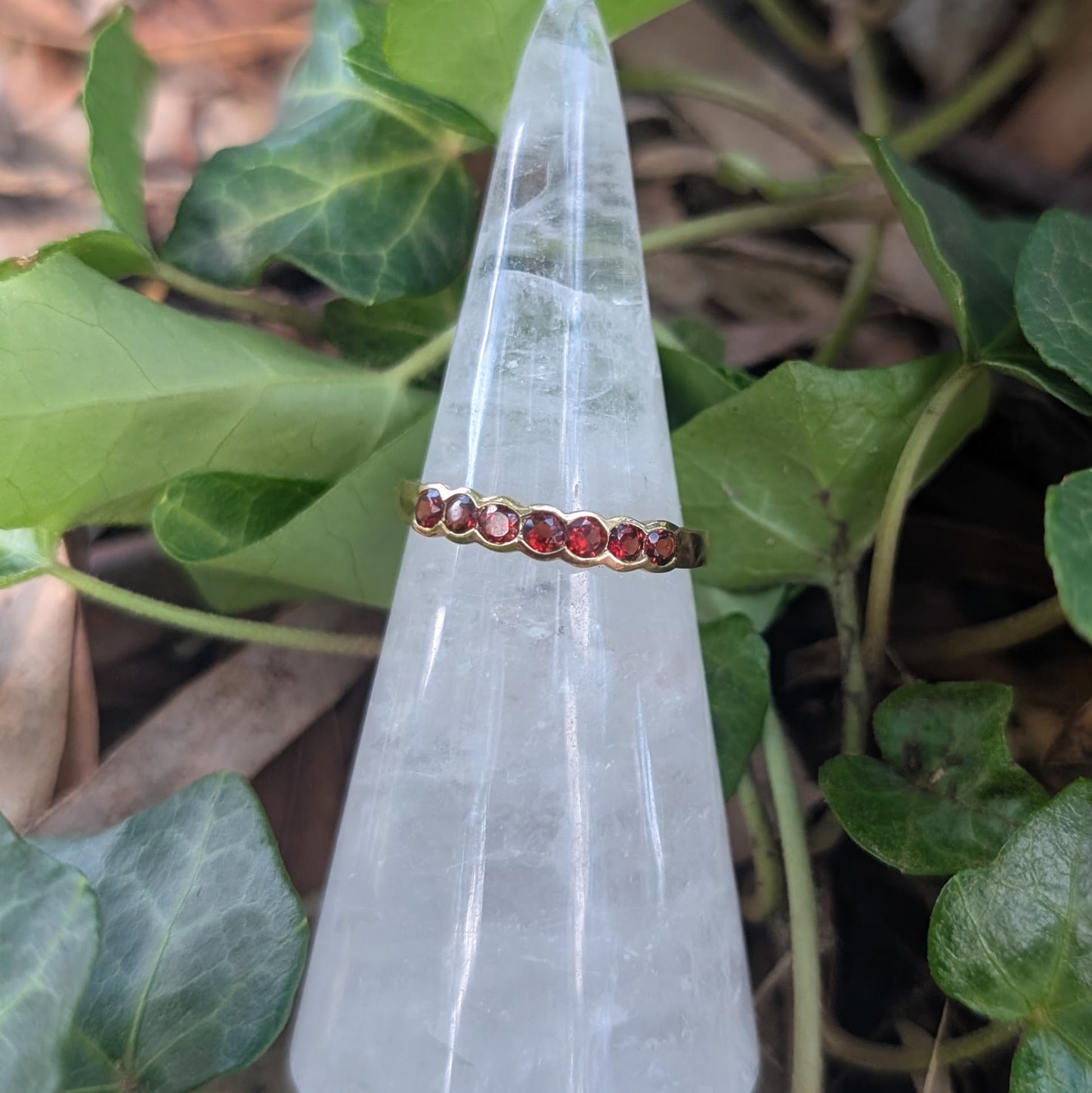 Garnet Ring 9ct R42