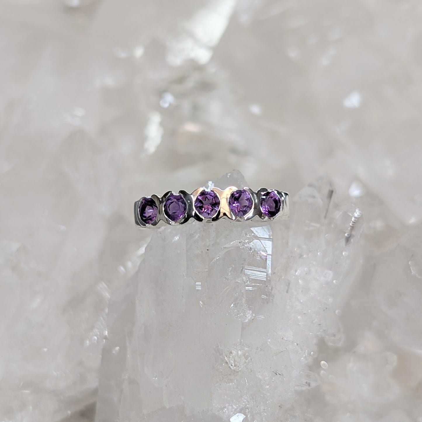 Amethyst Ring Sterling Silver R46