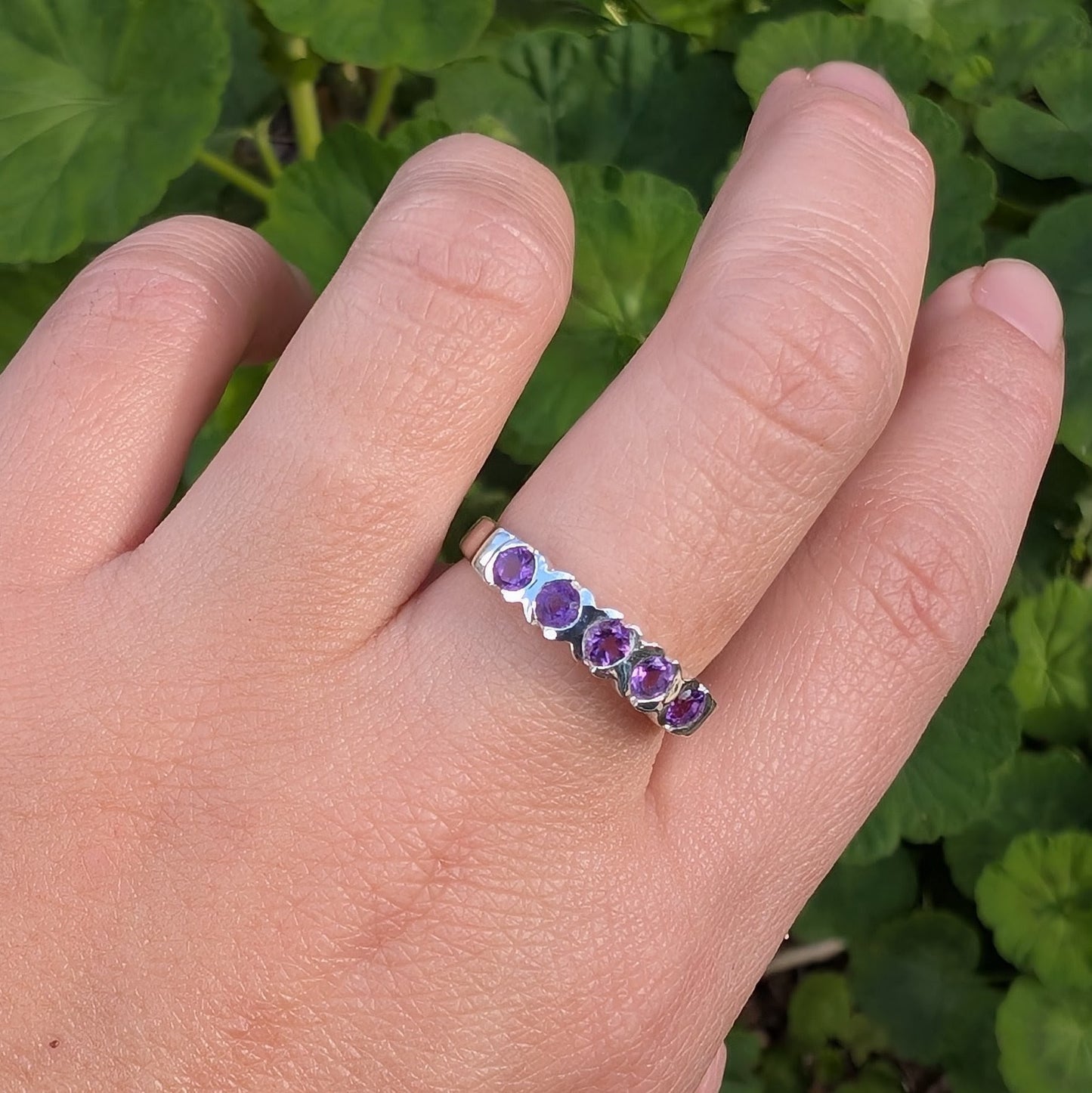 Amethyst Ring Sterling Silver R46