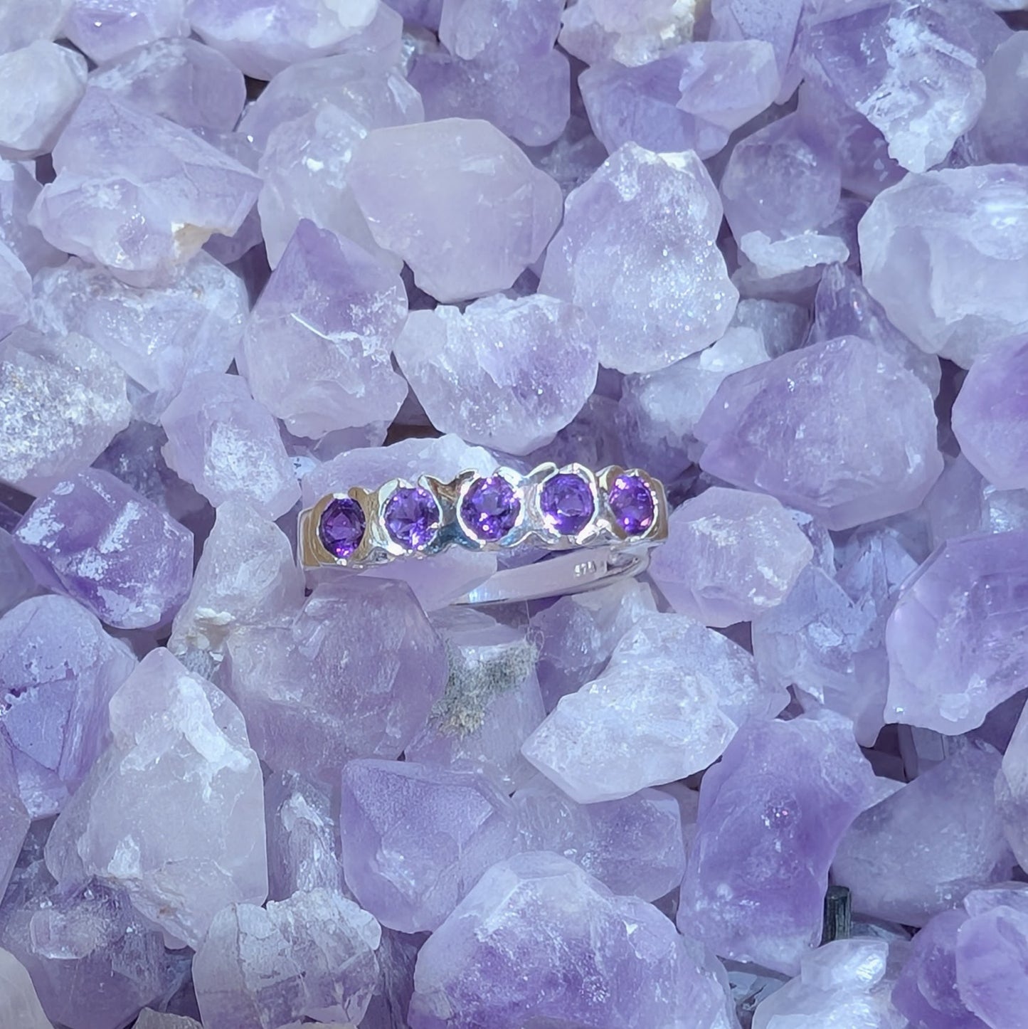Amethyst Ring Sterling Silver R46