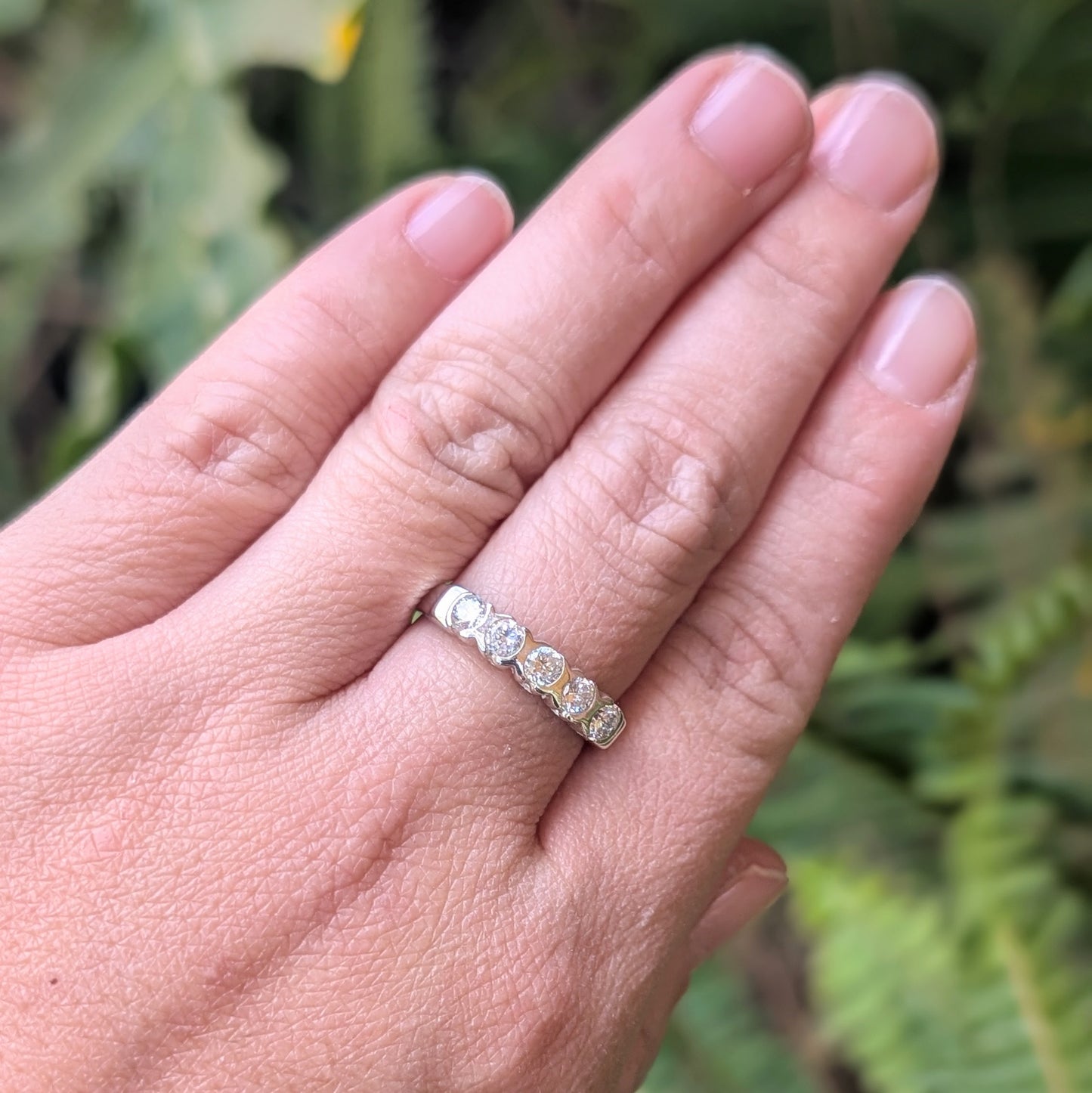 Cubic Zirconia Ring Sterling Silver R46