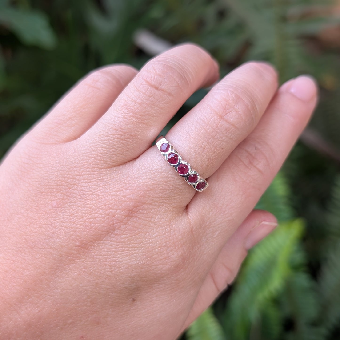 Ruby Ring Sterling Silver R46