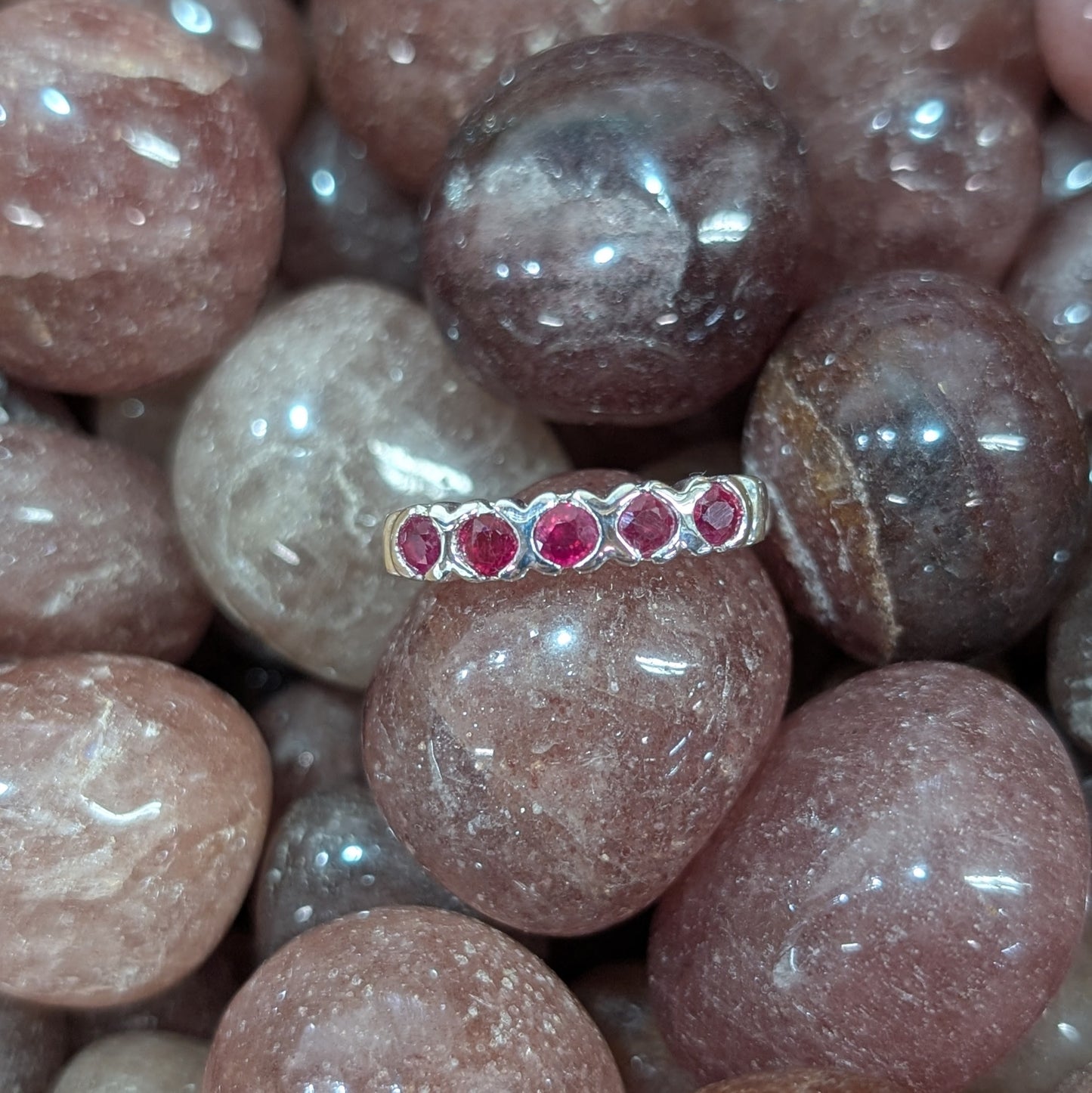 Ruby Ring Sterling Silver R46