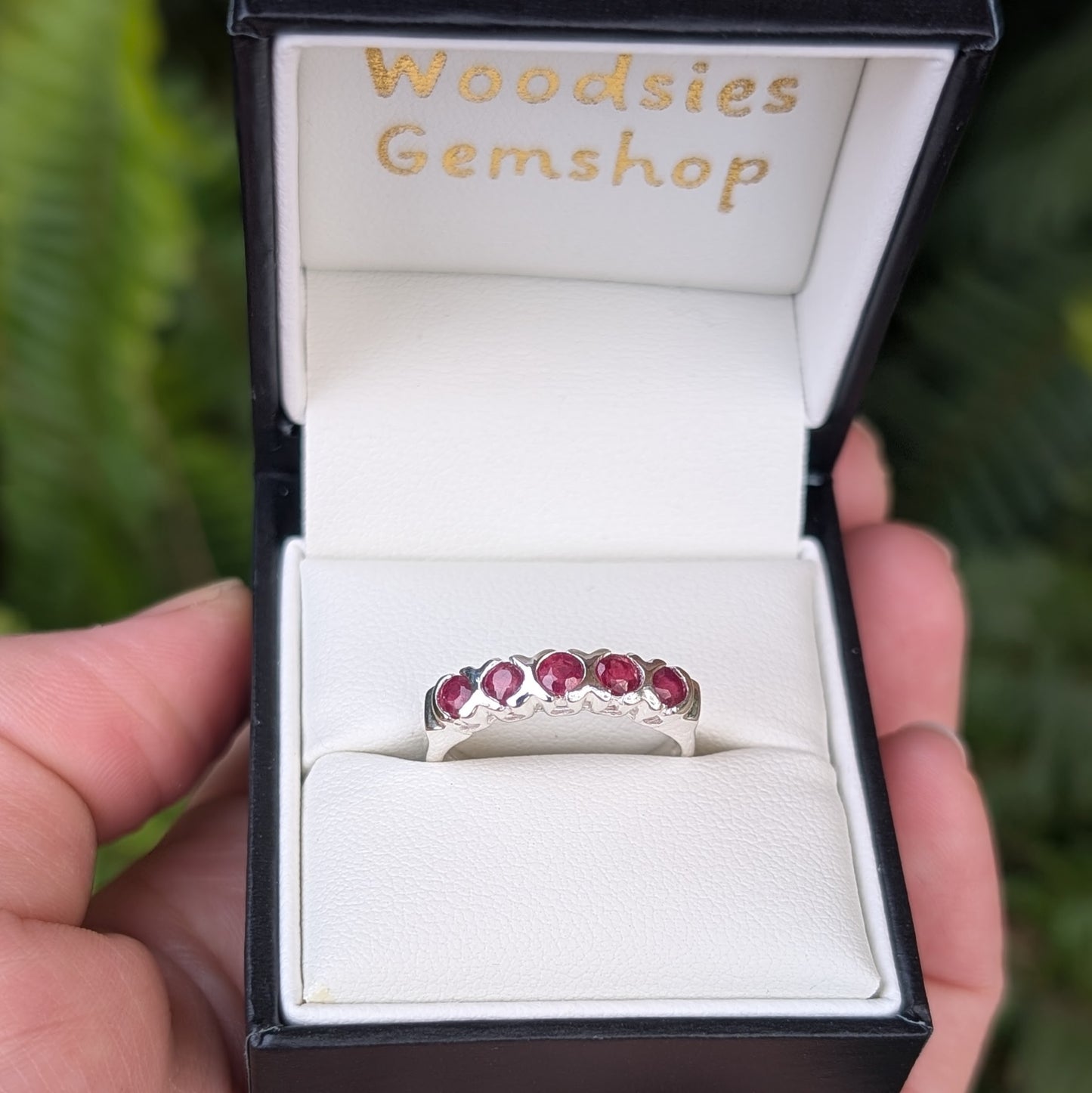 Ruby Ring Sterling Silver R46