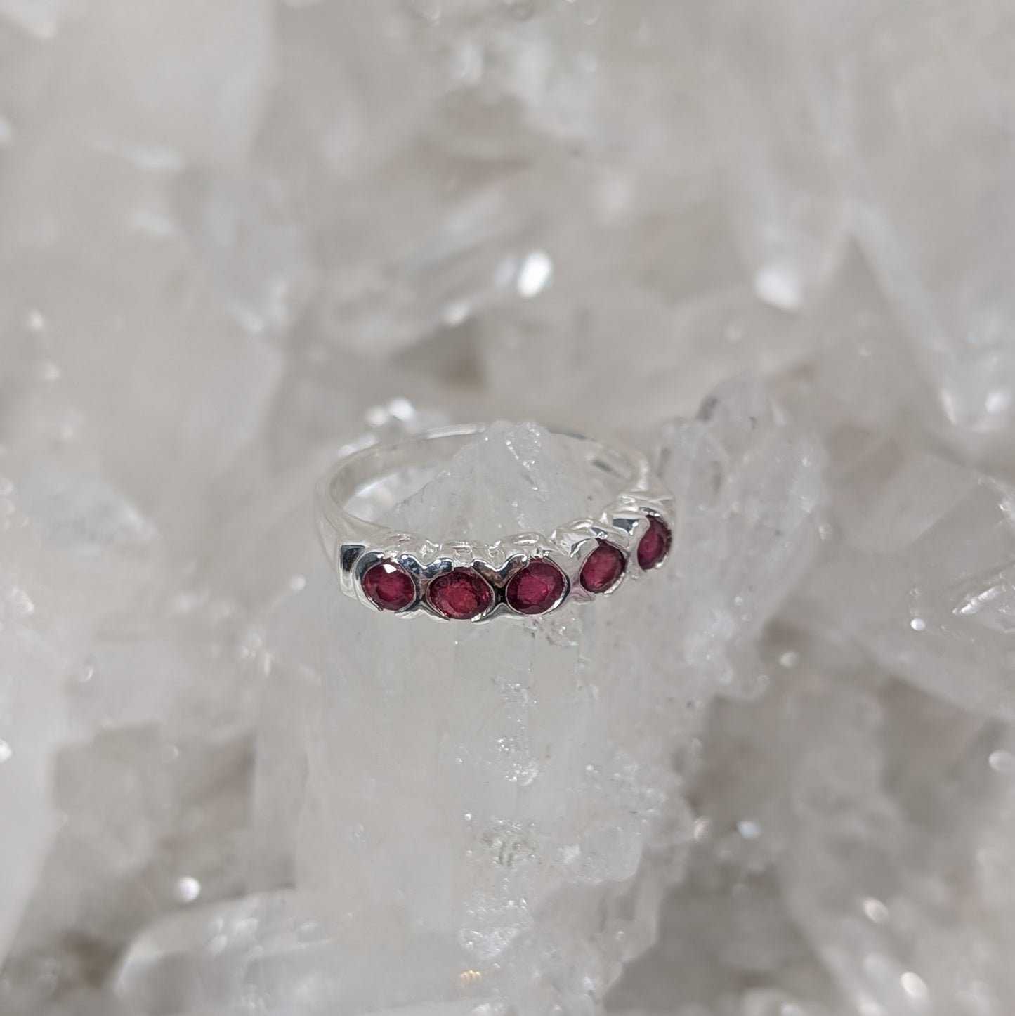 Ruby Ring Sterling Silver R46