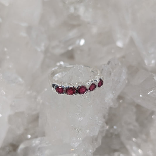 Ruby Ring Sterling Silver R46