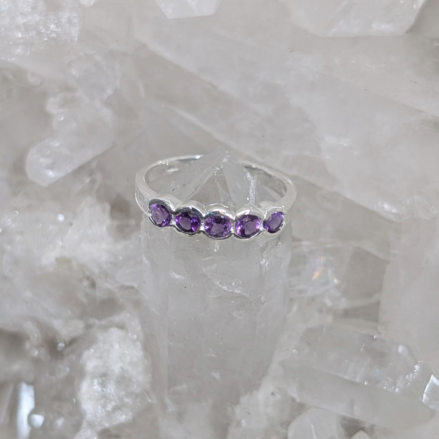 Amethyst Ring Sterling Silver R51