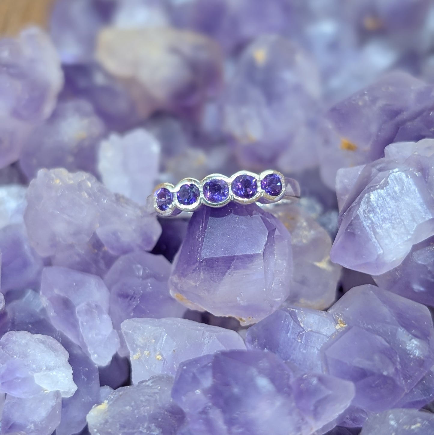 Amethyst Ring Sterling Silver R51