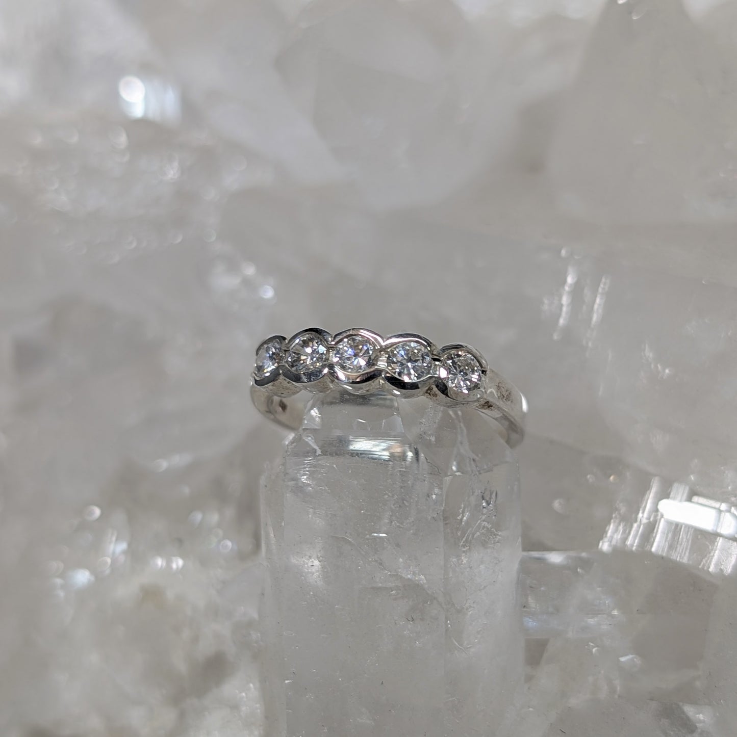 Cubic Zirconia Ring Sterling Silver R51