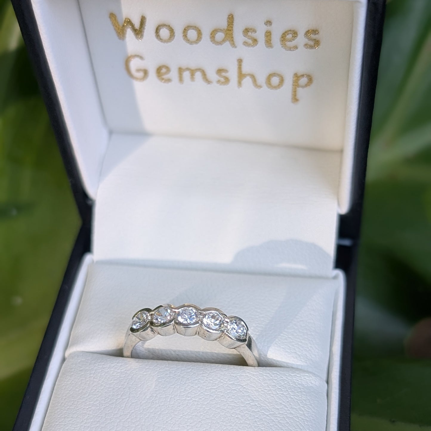Cubic Zirconia Ring Sterling Silver R51