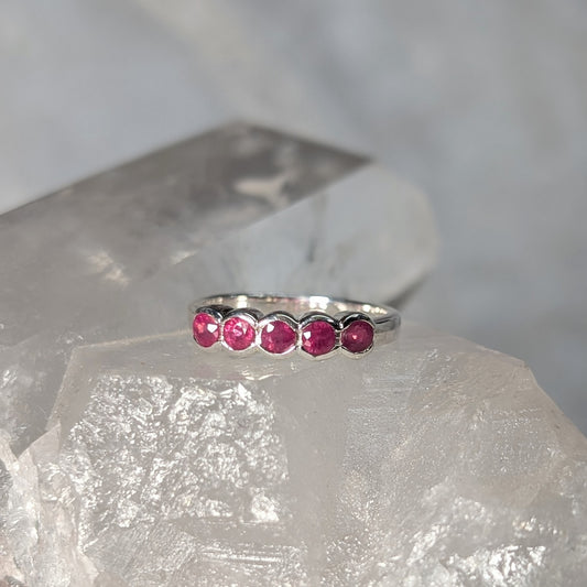 Ruby Ring Sterling Silver R51