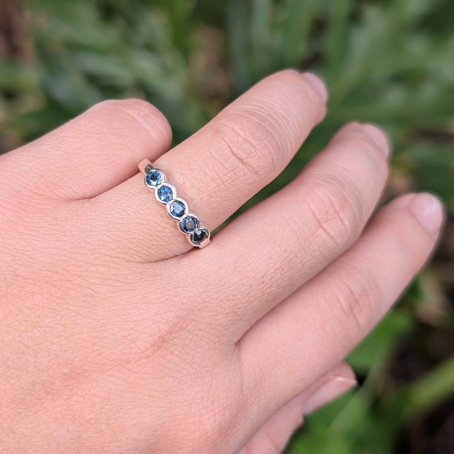 Sapphire Sterling Silver Ring R51