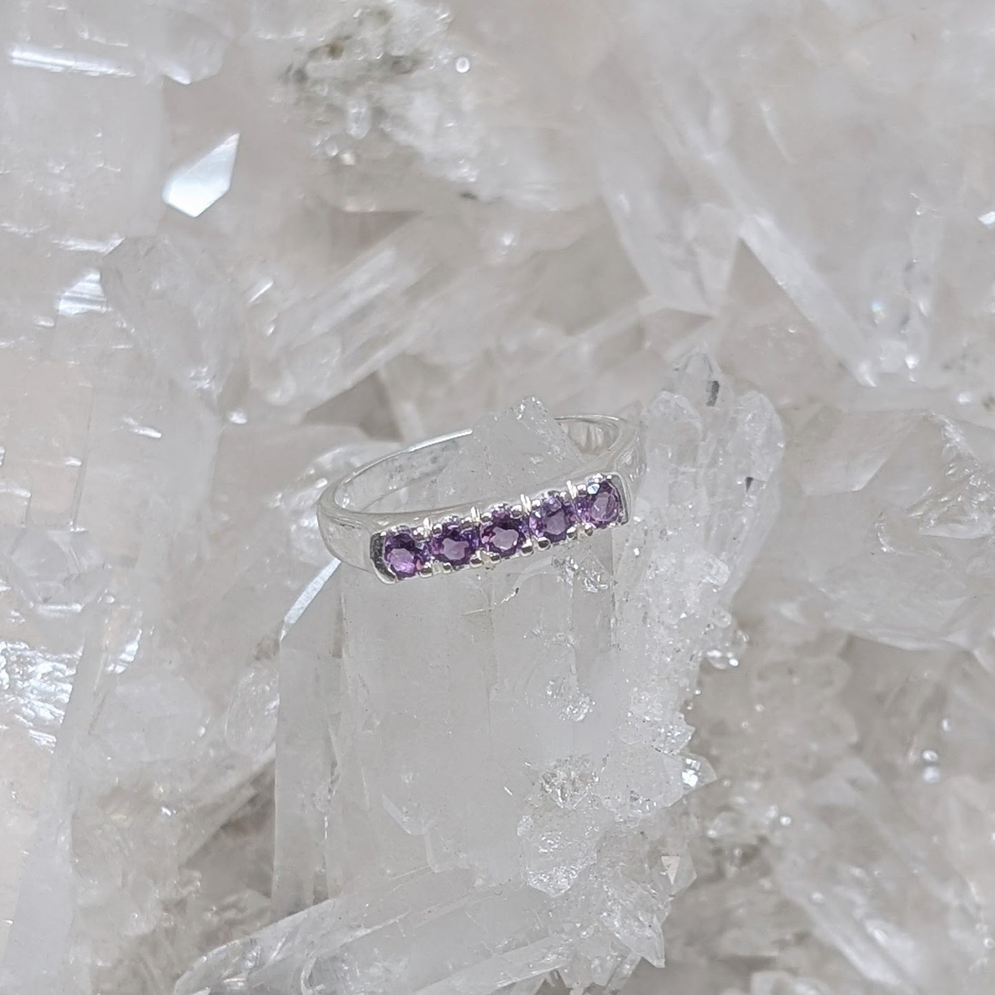 Amethyst Ring Sterling Silver R7