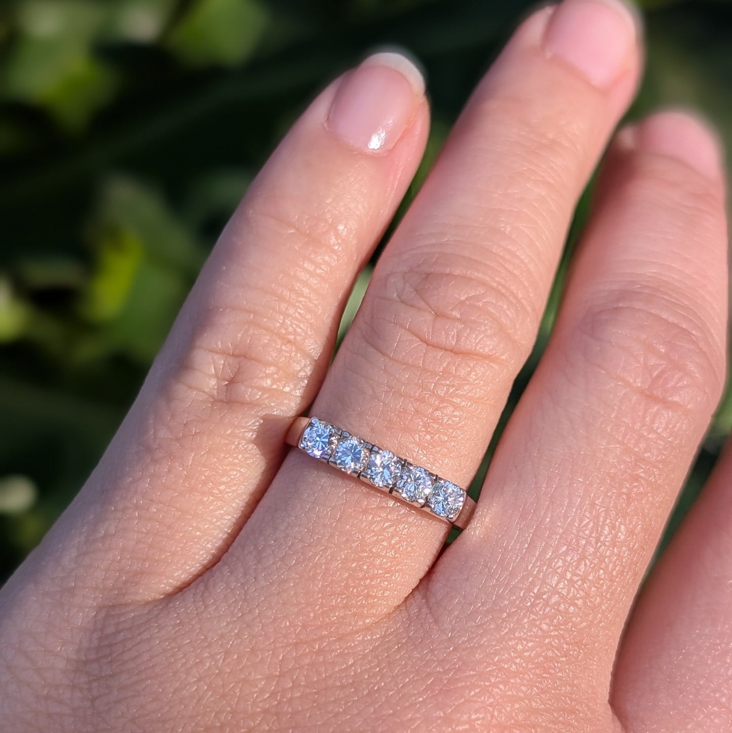 Cubic Zirconia Ring Sterling Silver R7