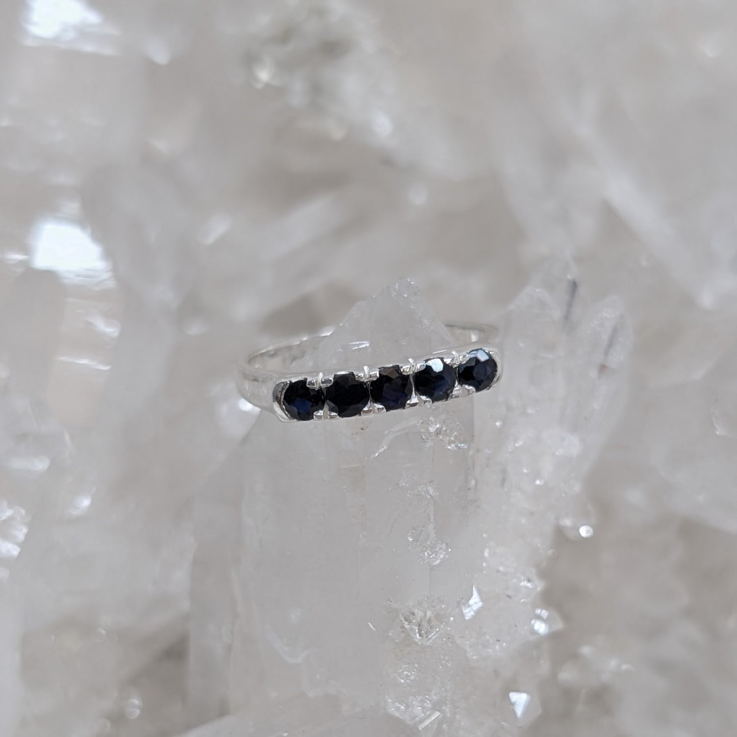 Sapphire Sterling Silver Ring R7