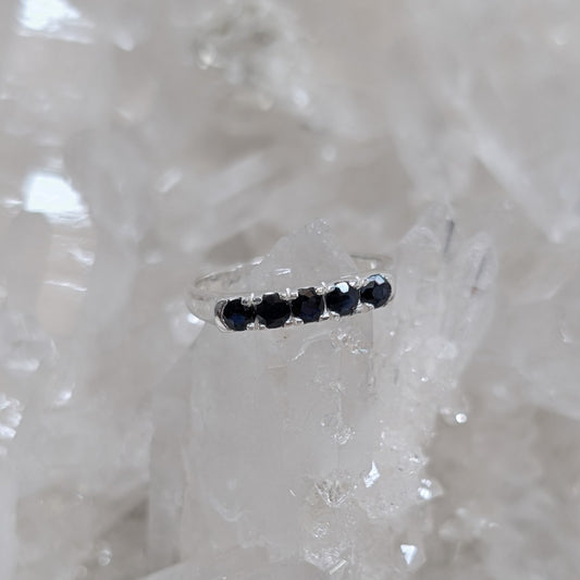 Sapphire Sterling Silver Ring R7