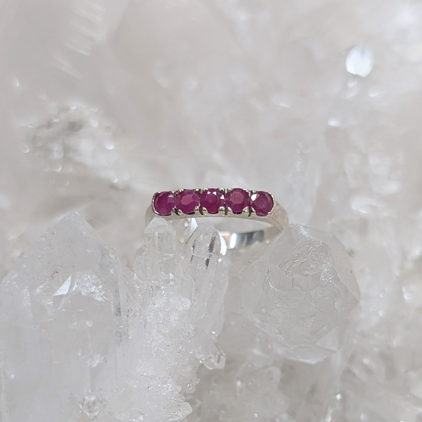 Ruby Ring Sterling Silver R7