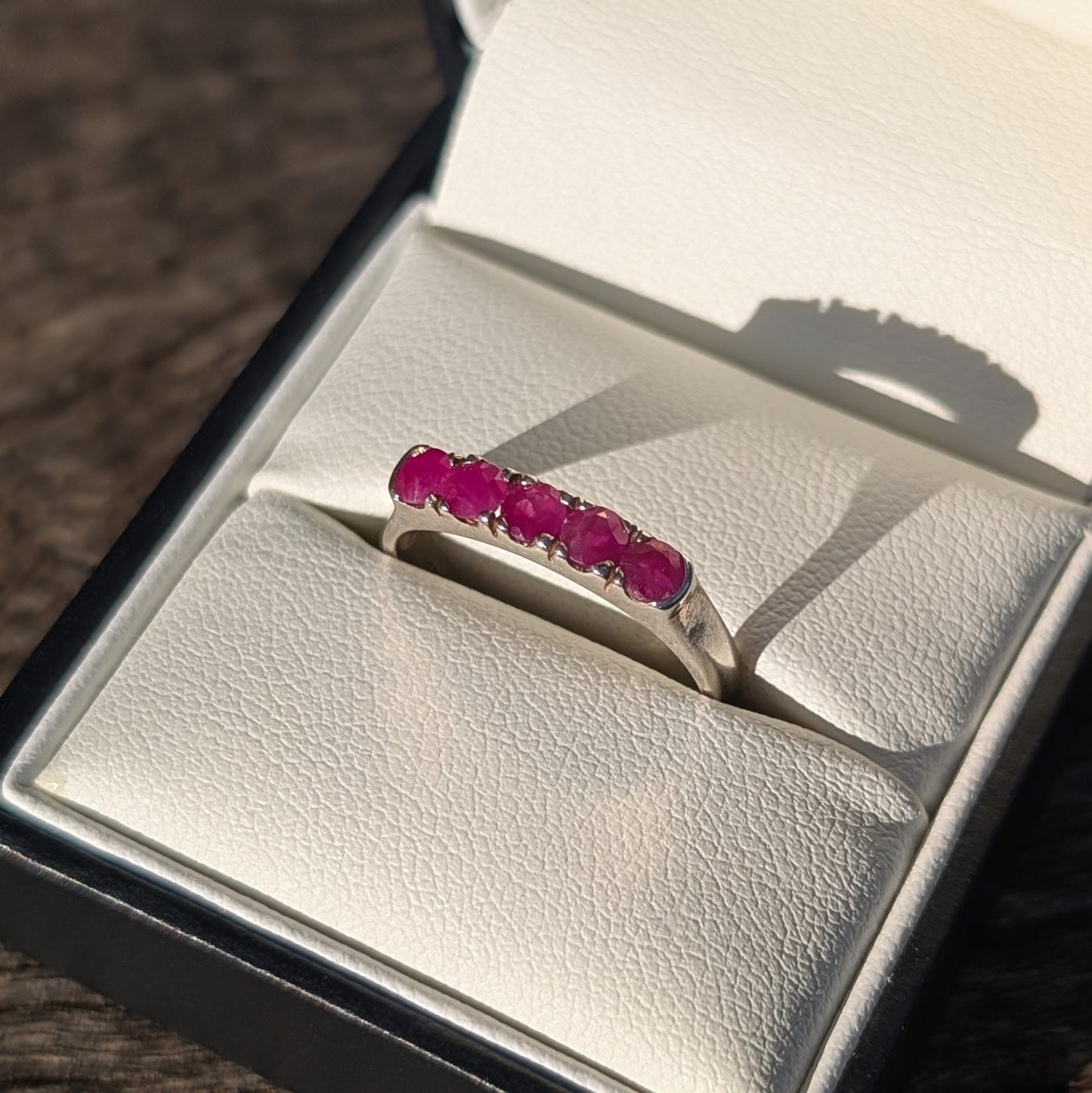 Ruby Ring Sterling Silver R7