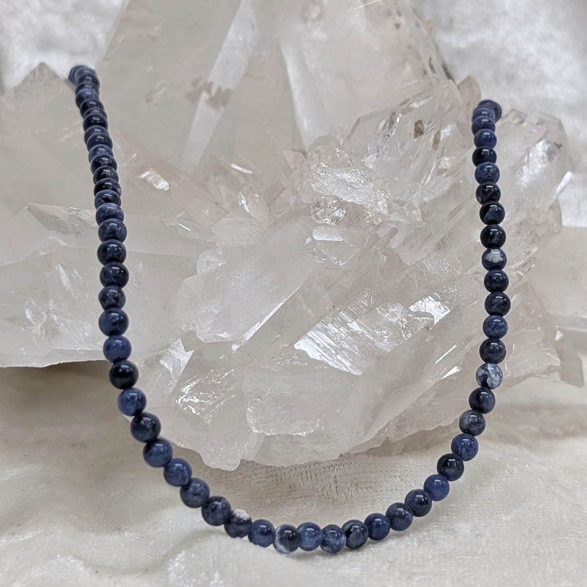 4mm Sodalite Beaded Necklace