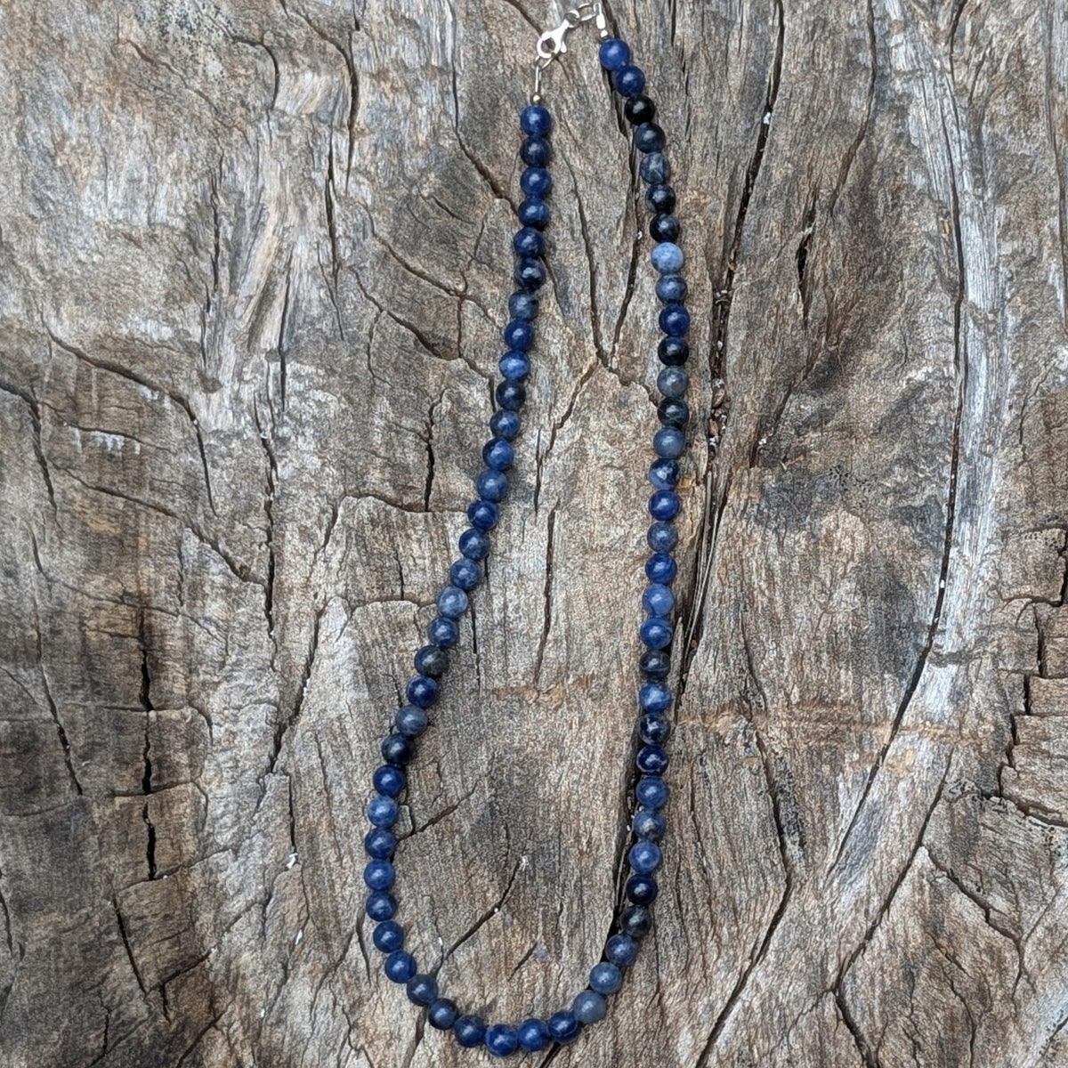 8mm Sodalite Beaded Necklace