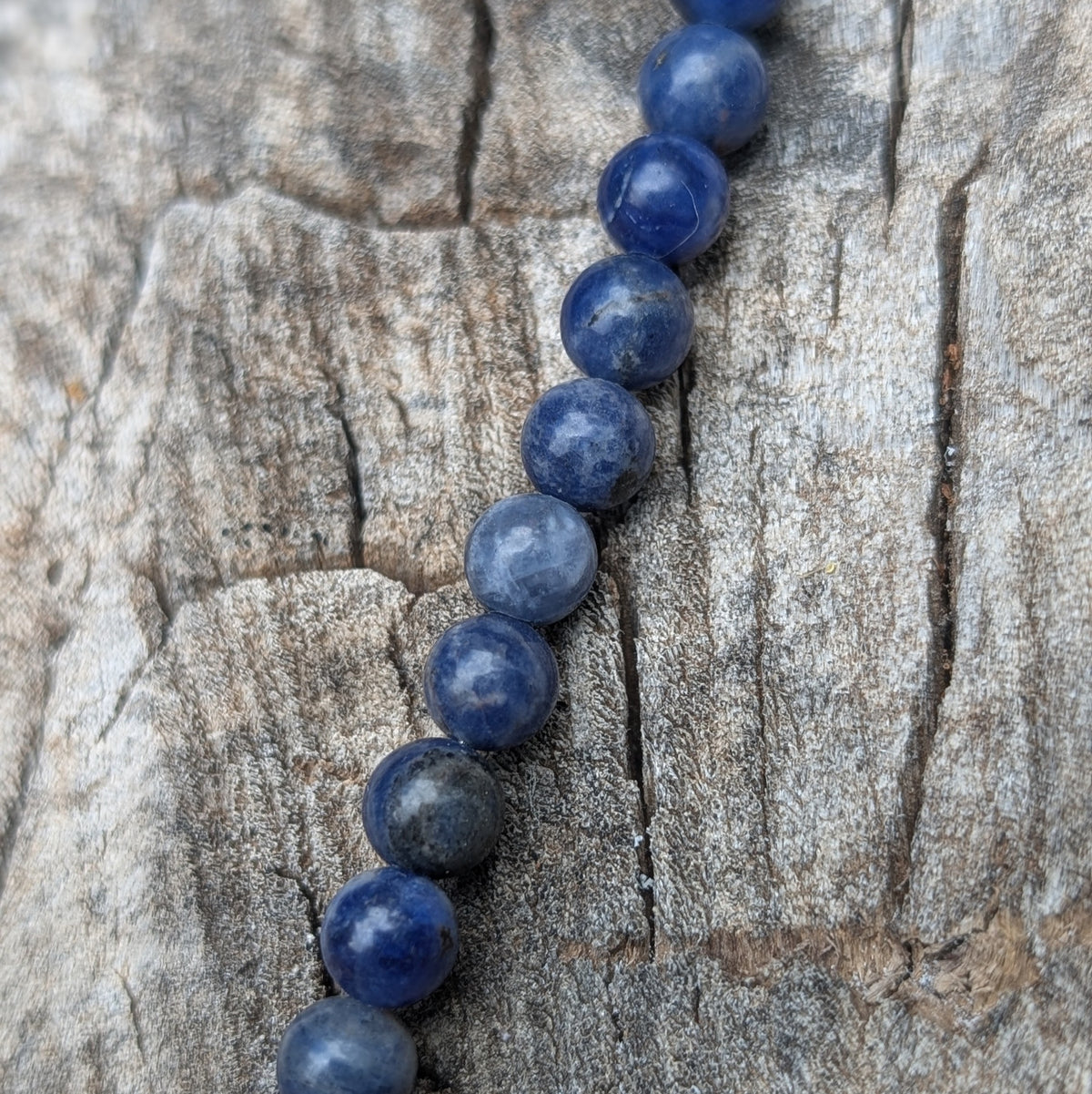 8mm Sodalite Beaded Necklace