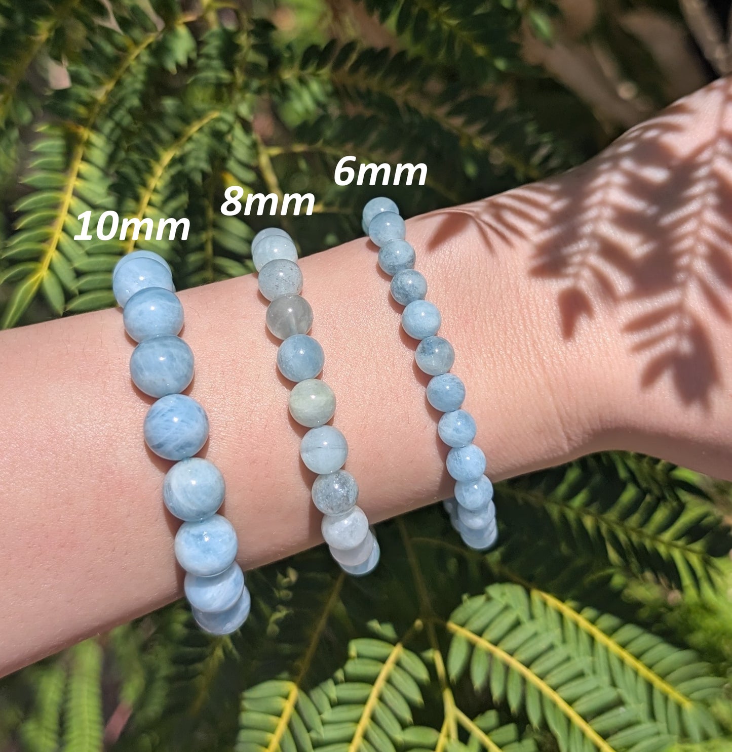 10mm Aquamarine Bracelet