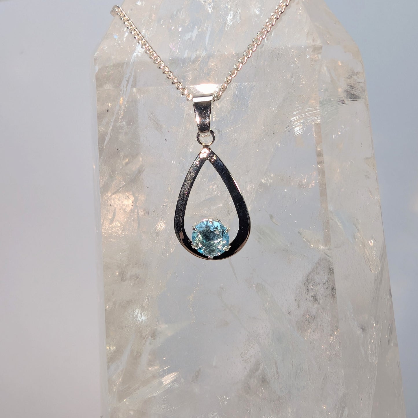5mm C Pendant Sterling Silver